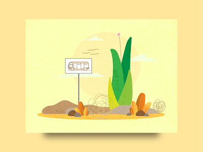 Desert Ilustration design ill illustration vector