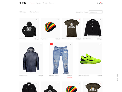 TTN store design web