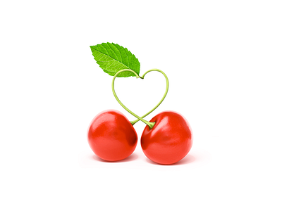 Cherry app clean design flat icon illustration illustrator minimal vector web website