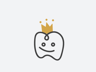 Tooth King Logo dental logo minimalist teeth tooth