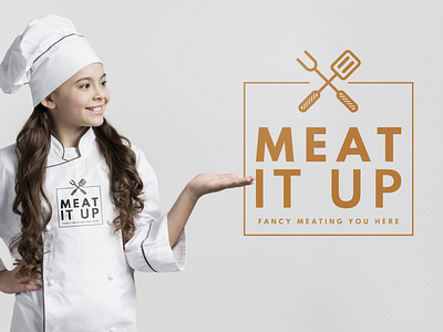 Logo-Design-Meat-Meal-Service-Steak-Restaurant-Kitchen-Shef-Make