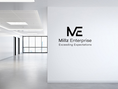 Logo-Design-ME-Enterprise-Service-Letter-Real estate-Typography