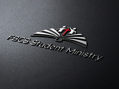 Logo-Design-Book-Ministry-Faith-Student-Bible-Cross-Abstract