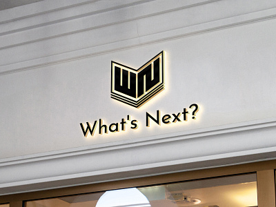 Logo-Design-WN-Letter-Typography-Line-Unique-Bookshop-Education