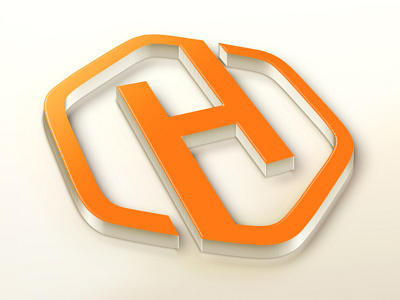 Logo-Design-H-Typography-3D-2D-Letter-Text-Corporate-Company