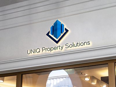 Logo-Design-Building-Shape-Square-Property-Service-Line-Solution