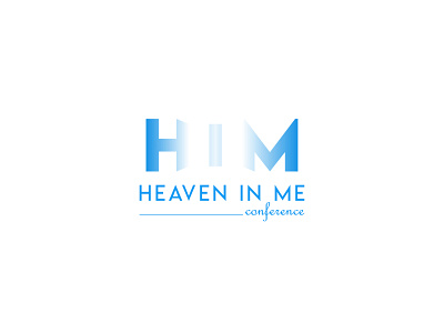 Logo-Design-HIM-Haven-Conference-Blue-Letter-Typography-Corporat