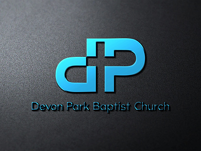 Logo-Design-DTP-Baptist-Conference-Blue-Letter-Church-Typography