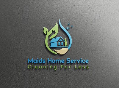 Logo-Design-Home-House-Building-Green-Property-Management-Shine branding building business cleaning design graphic design green home house icon illustration leaf logo logo design management property service shine unique vector