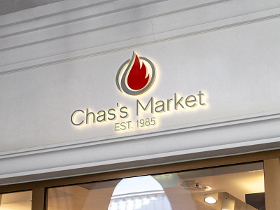 Logo-Design-Fire-Chas-Gold-Gas-Golden-Red-Round-Business-Symbols