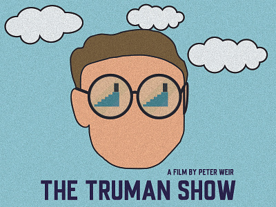 The Truman Show Illustration adobe illustration movie noise poster trumanshow