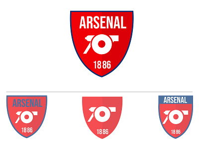 Arsenal F.C Logo Rebranding Part 2 arsenal behance football football app gunners ico logotype icon illustrator logo a day logo design thegunners vector