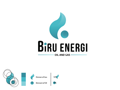 Logo Concept [ Biru Energi . Oil and Gas ] adobe illustrator animation app brand branding canada design flat golden ratio icon illustration imagine logo logo a day logodesign typography vector web