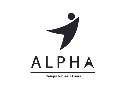 logo design [ ALPHA computer solutions ]