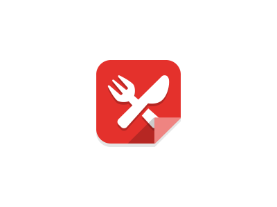 Food Icon aerolab fast flat food fork icons ios7 knife red x