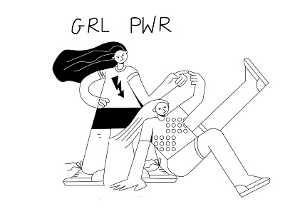 GRLPWR girlpower grlpwr illustrator womansolidarity womensrights