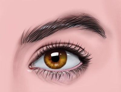 Eye Digital Painting! chandrani das digitalart graphic design illustration photo portait