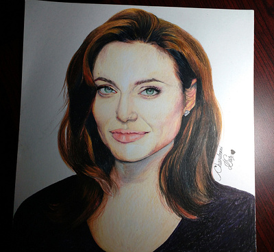 Drawing of Angelina Jolie angelina jolie drawing drawing of angelina jolie hand drawing portait portrait drawing