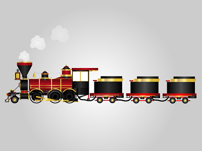 Cartoon Toy Train cartoon train chandrani das graphic design illustration toy train vector