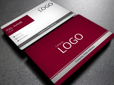 Business Card Design red and white business card visiting card business card graphic design chandrani das