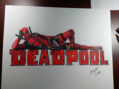 Drawing of Deadpool