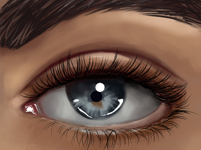 Digital Painting of an eye chandrani das digital painting drawing eye graphic design illustration painting