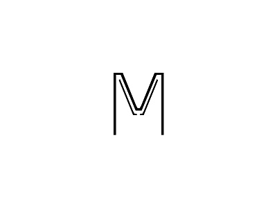 Literally an 'M' logo logomlogo design