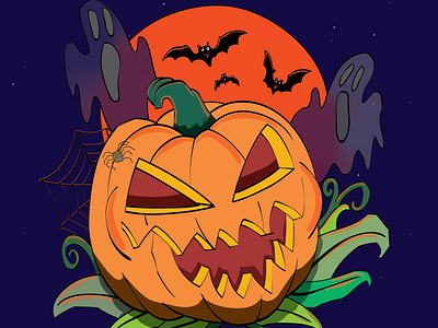 Halloween character design design halloween icon illustration illustrator cc photoshop vector wacom