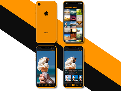 Photo Editing Mobile App design editing filters iphone xr mobile editing modify photos photo app photo editing photo editing mobile app photo editor photoshop photoshop mobile app ui ux