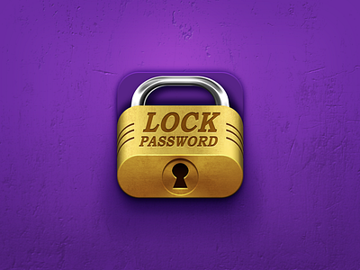 Lock password app icon ios iphone lock lockpassword metal mobile password