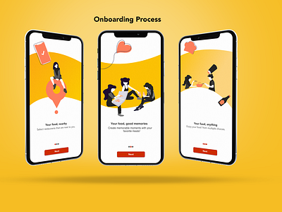 onboarding food delivery app YOMMY