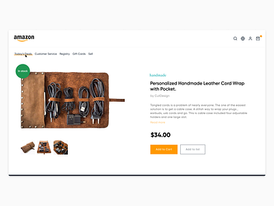 Amazon - #4 branding design ecommerce product page shopping shopping app typography ux