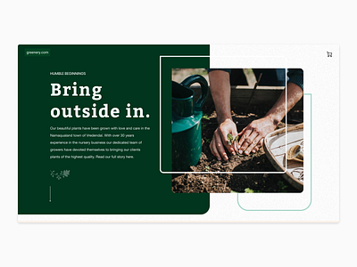 Greenery - #7 branding design graphic design green landingpage nature