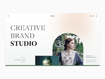 Simple brand page -- Exploration branding design flat minimal simple typography ui