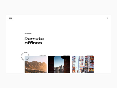 Our Offices exploration design flat minimal simple typography ui