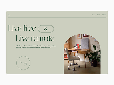 Remote working space -- exploration #3 design flat freelance minimal motion remote work simple ui