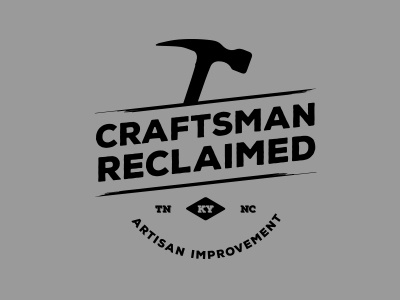 Craftsmen Reclaimed Logo artisan circle craftsmanship hammer handmade hipster home improvement