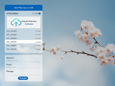 DailyUI - 031 - File upload cloud transfer web upload