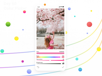 DailyUI - 060 - Color Picker photo editor photo retouch