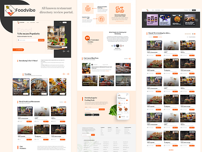 Restaurant : Directory/Review Exploration icons design illustration mobile app design mockup design typography ui ui design vector web design