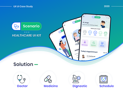 UI Kit - Doctor Appointment app design icons design illustration mobile app design mockup design ui ui design uidesign ux