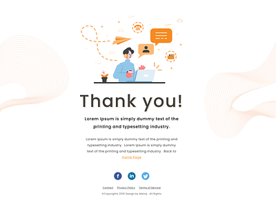 Thank-you page Design