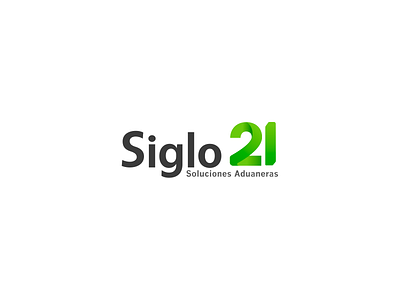 Siglo 21 branding design green logistic logo transport