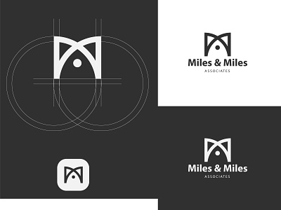 Miles & Miles Logo design brand identity brand identity design branding creative design logo logo design minimal typography