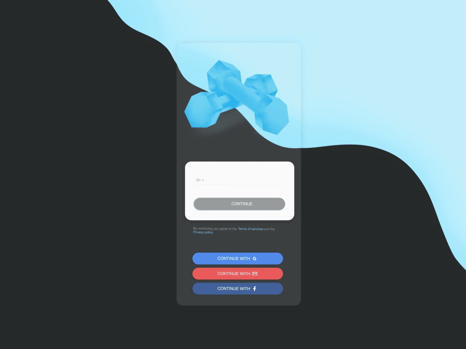 Login Page - DailyUI #001 android app app design app ui dailyui design fitness graphics illustration ios iphone login macos signup ui ui design ui ux user experience user interface ux