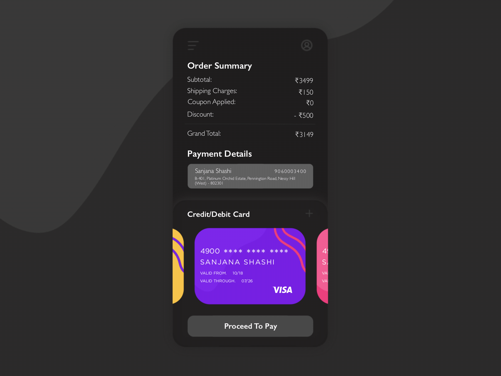 Credit Card Checkout Page - Daily UI #002