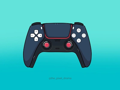 Sony PS5 DualSense Controller branding design device flat graphics icon illustration logo logo design ps5 sticker vector vector art