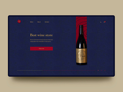 Wine store design shop store ui web design wine