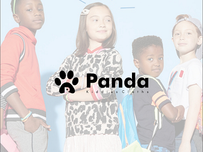 Logo mark for Panda logo kids clothing new