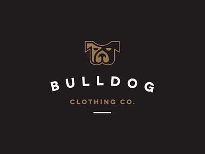 Bulldog Clothing Co. Logo clothing logo retro